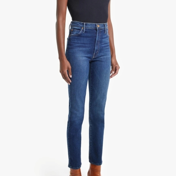 MOTHER GREAT COND RASCAL LONG SKINNY STRETCH JEANS